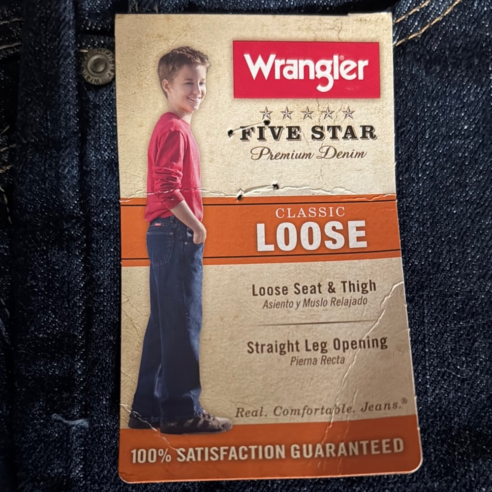 Wrangler Boys Classic Loose Jeans - Five Star